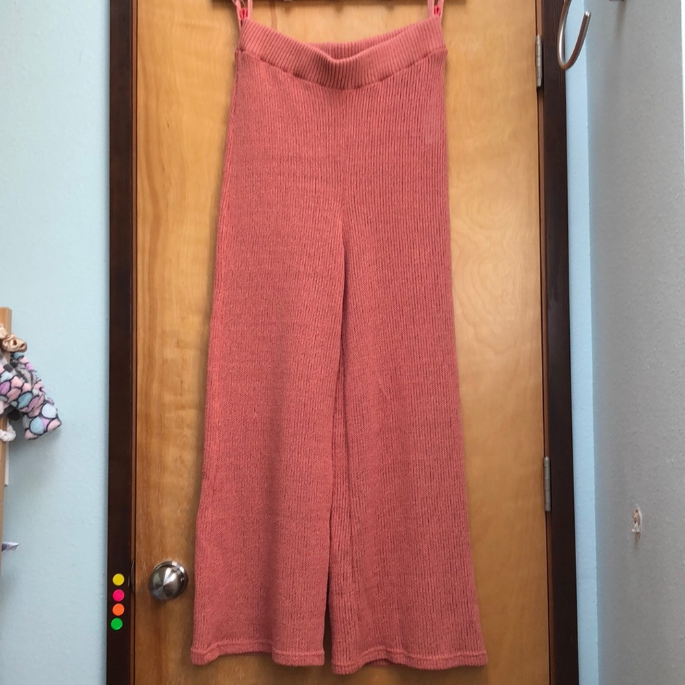 Free people open knit summer pants
